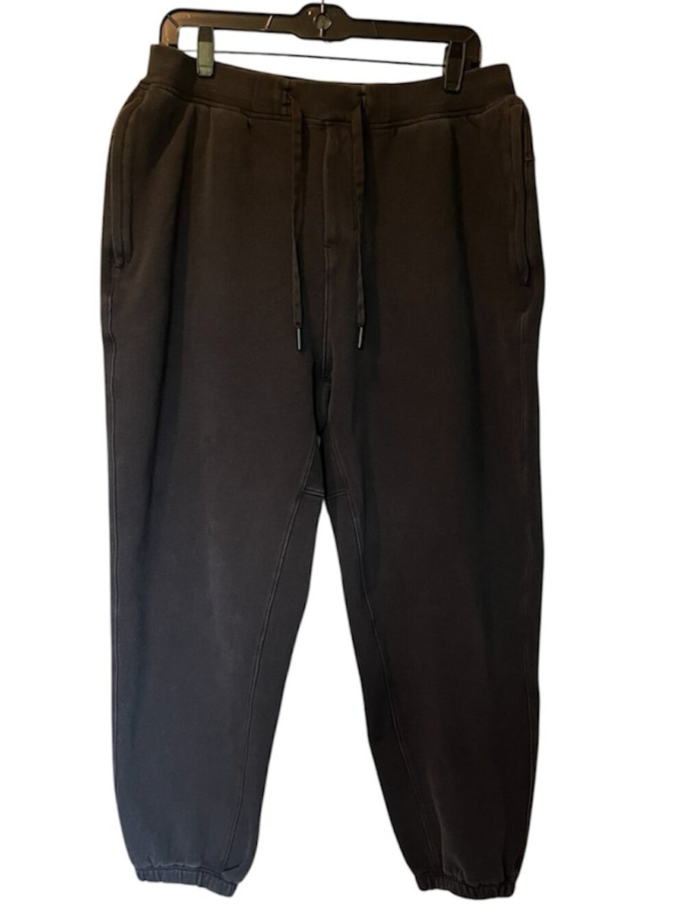 Lululemon Men’s Large Steady State Jogger Black Zip Pocket Sweatpants